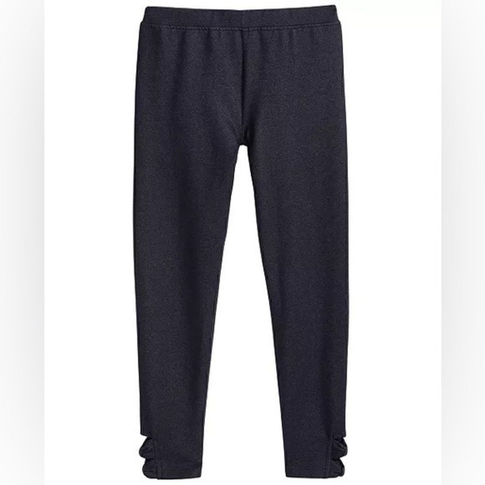 5/25 - Buy 5 for $25 Girls’ Dark Denim Bow Leggings – Size Large – NWT - Picture 1 of 2